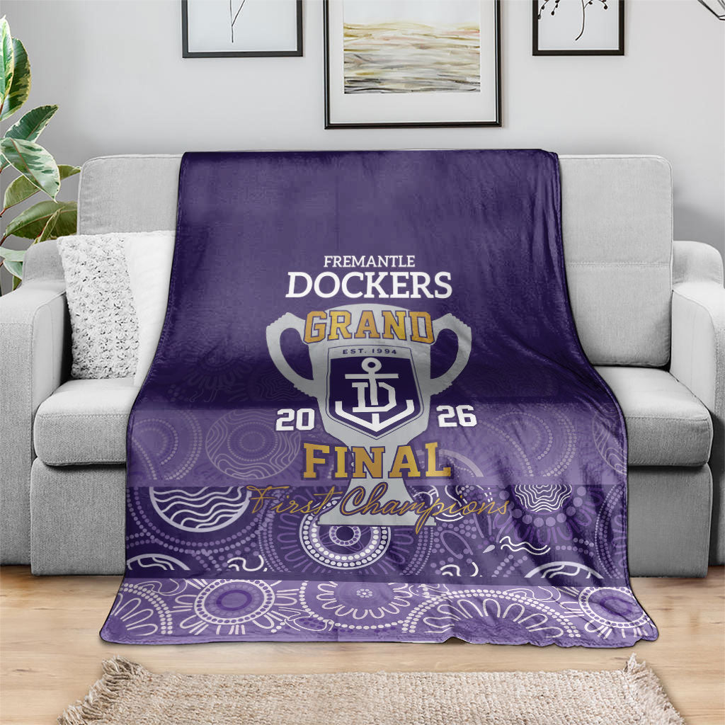Fremantle Dockers Premiers 2026 Blanket First Championship
