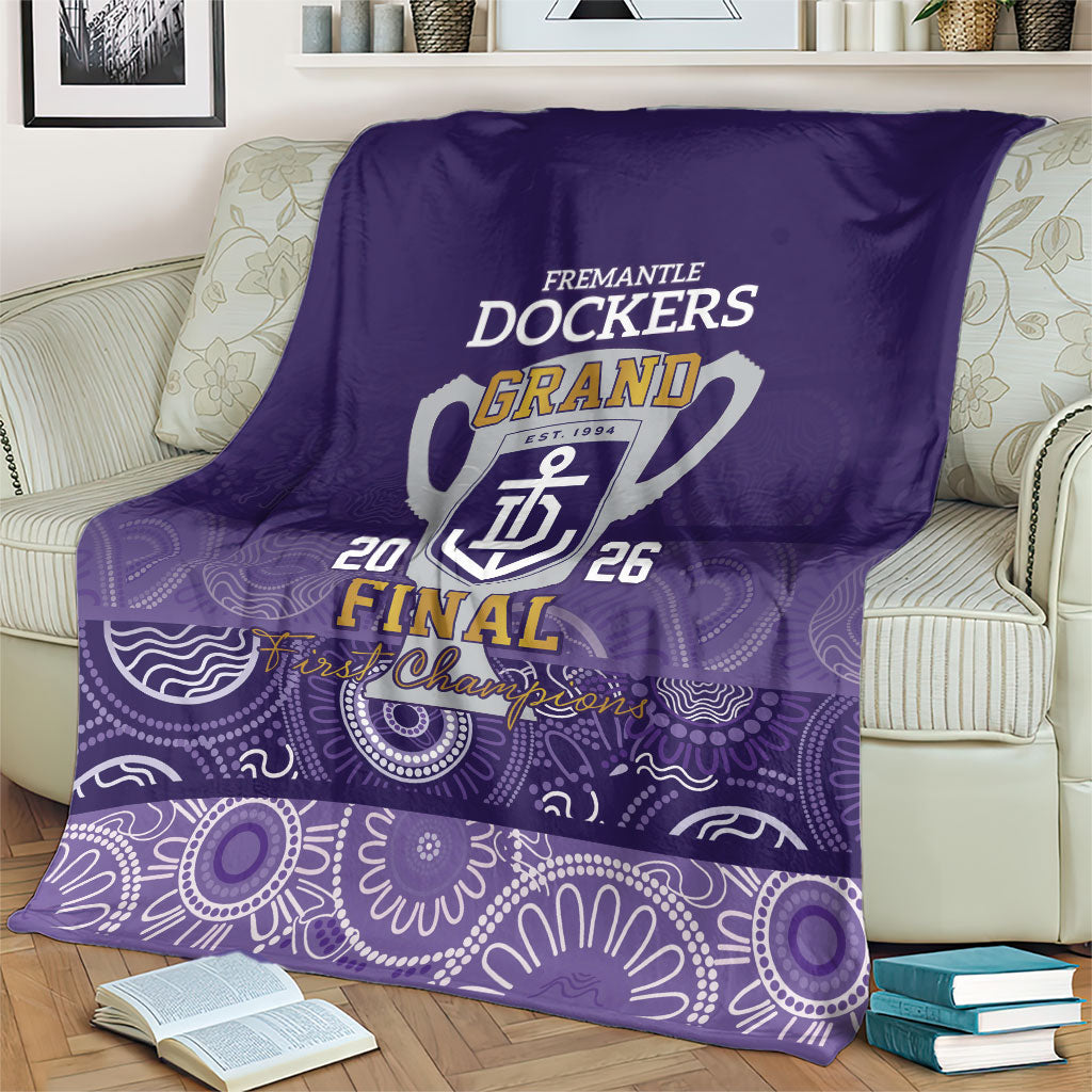 Fremantle Dockers Premiers 2026 Blanket First Championship