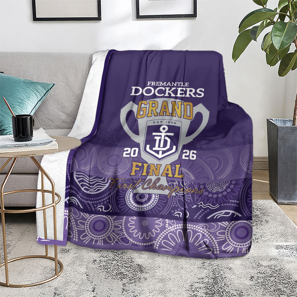 Fremantle Dockers Premiers 2026 Blanket First Championship