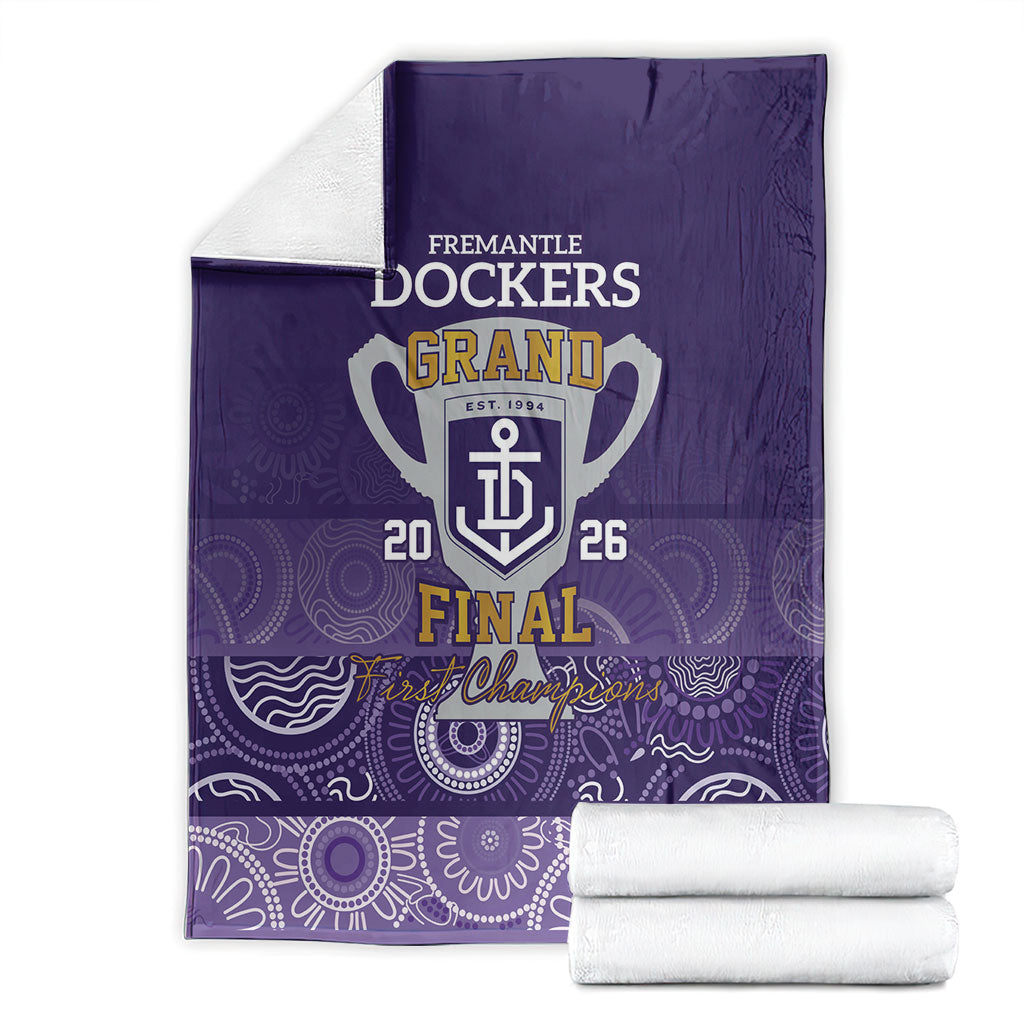 Fremantle Dockers Premiers 2026 Blanket First Championship
