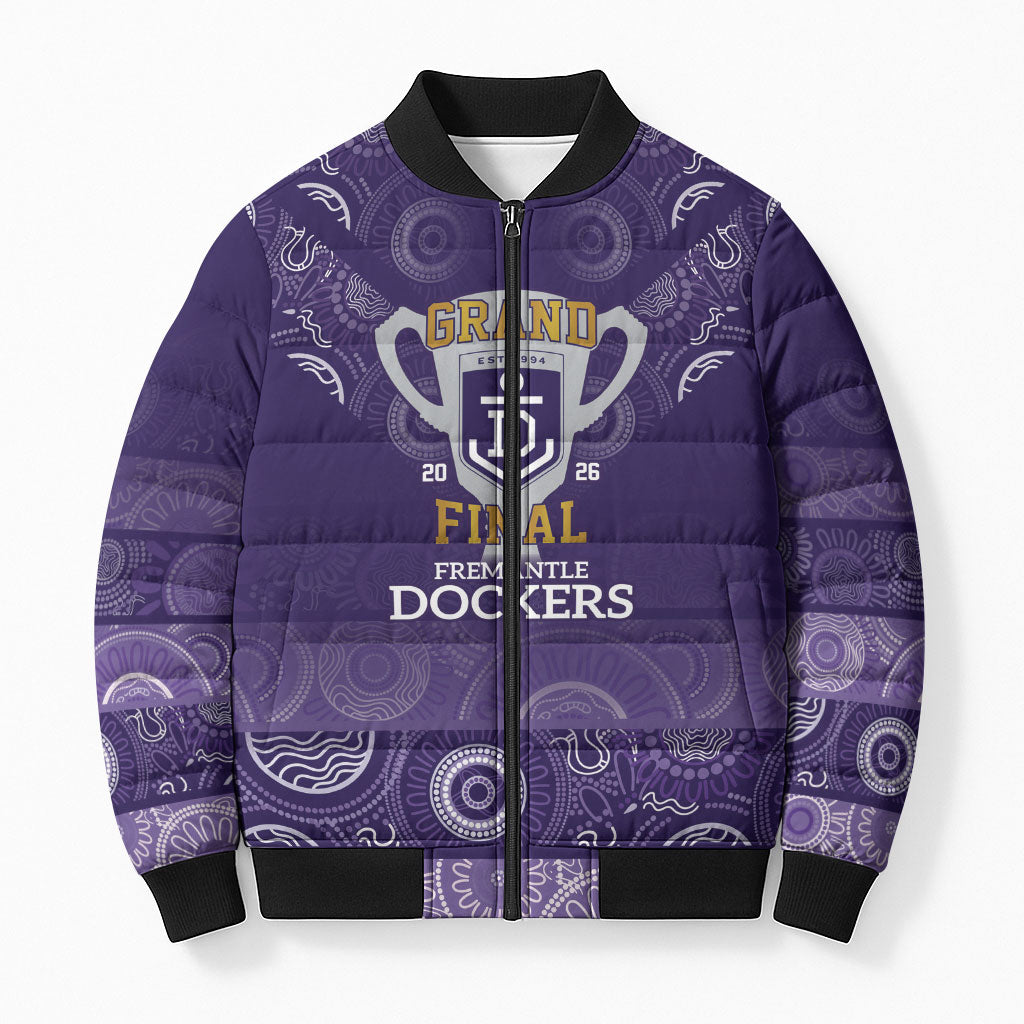 Fremantle Dockers Premiers 2026 Bomber Puffer Jacket First Championship