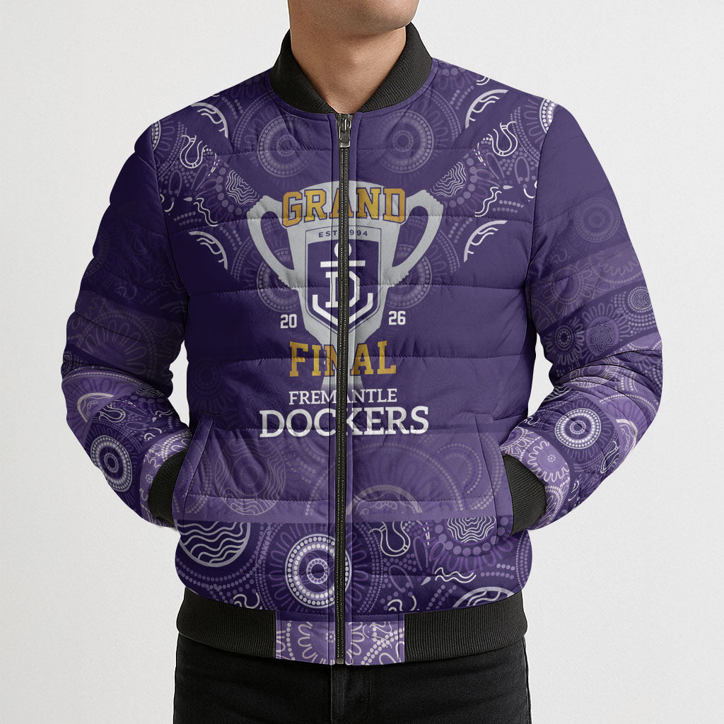 Fremantle Dockers Premiers 2026 Bomber Puffer Jacket First Championship