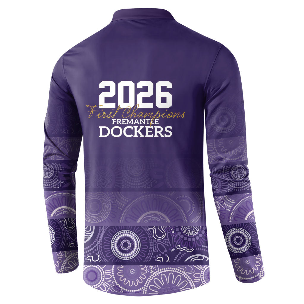 Fremantle Dockers Premiers 2026 Button Sweatshirt First Championship