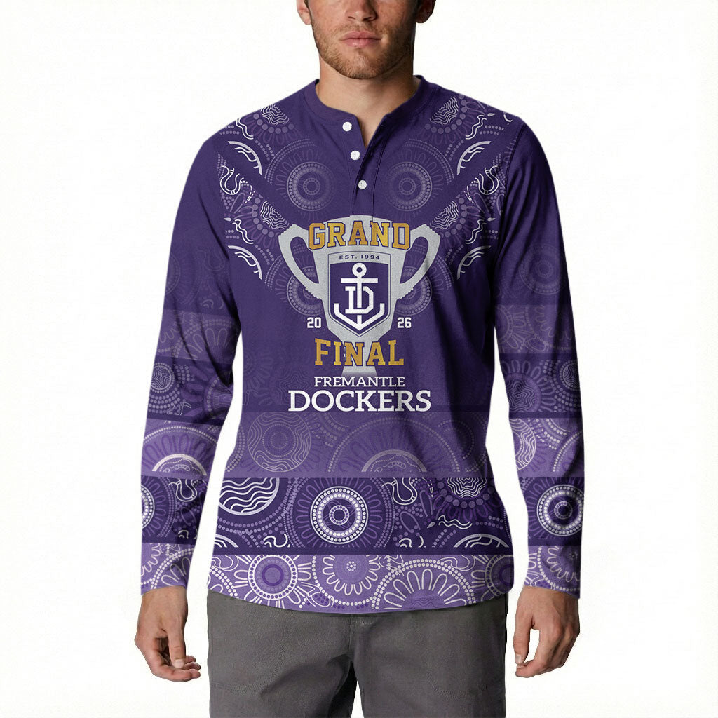 Fremantle Dockers Premiers 2026 Button Sweatshirt First Championship