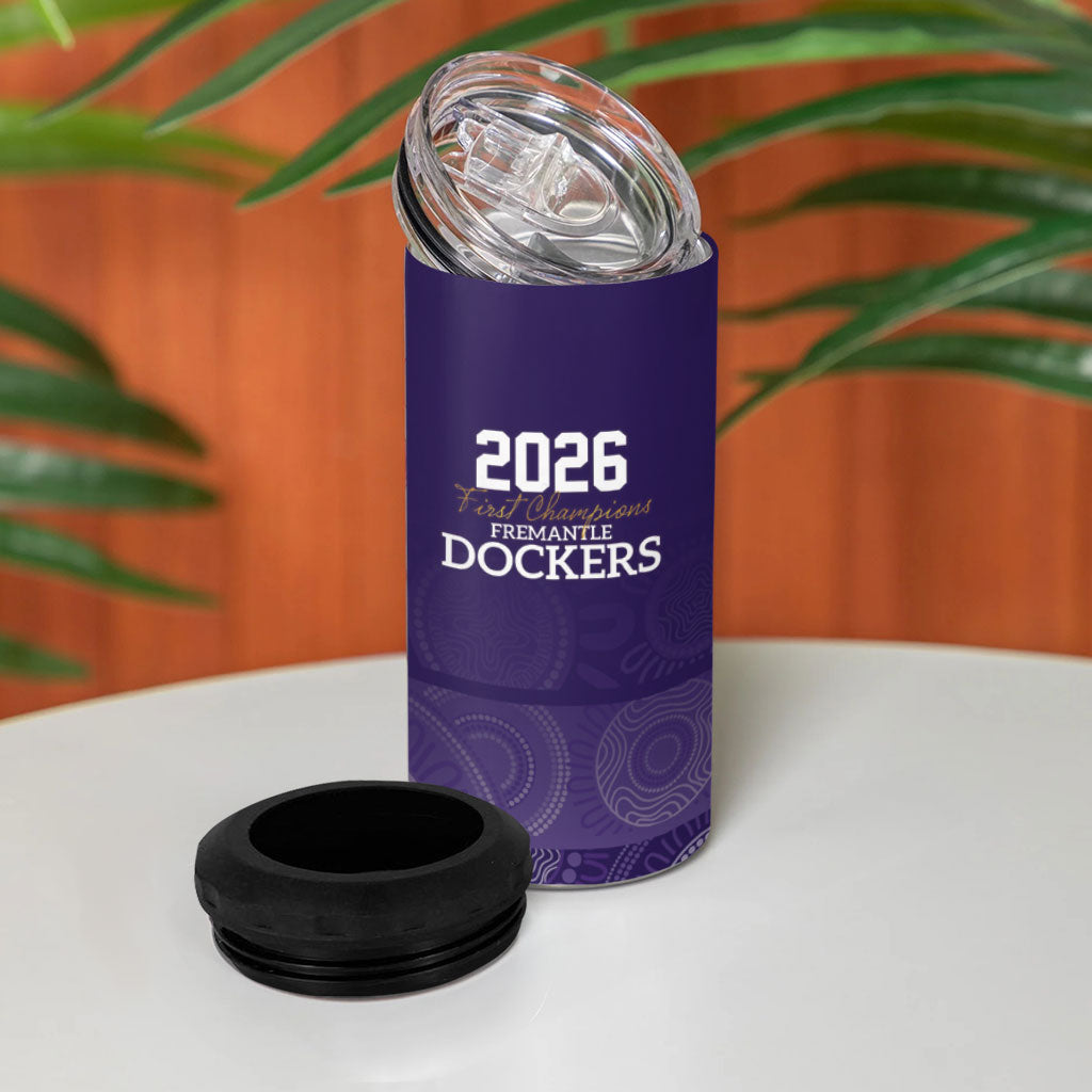 Fremantle Dockers Premiers 2026 4 in 1 Can Cooler Tumbler First Championship