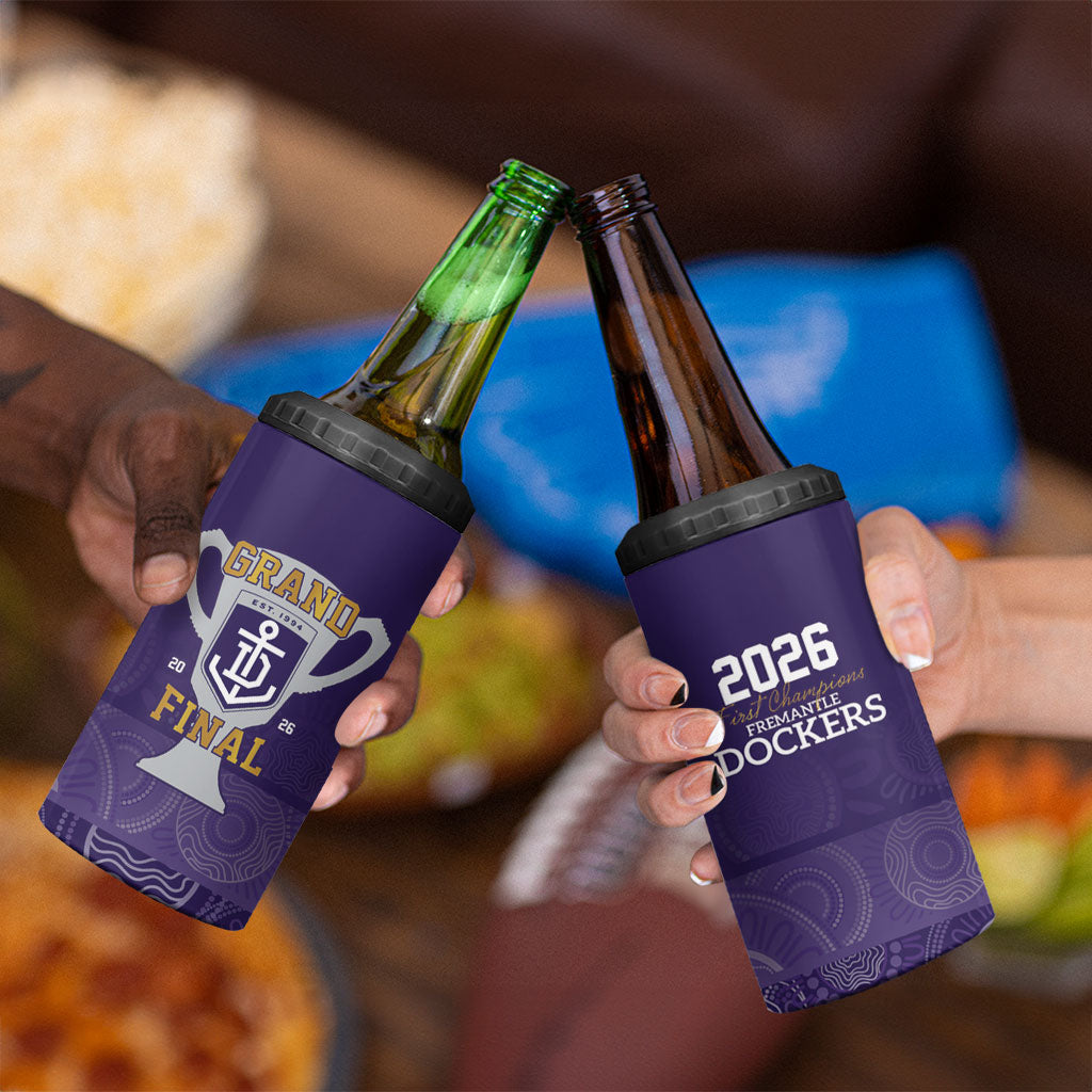 Fremantle Dockers Premiers 2026 4 in 1 Can Cooler Tumbler First Championship