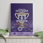 Fremantle Dockers Premiers 2026 Canvas Wall Art First Championship