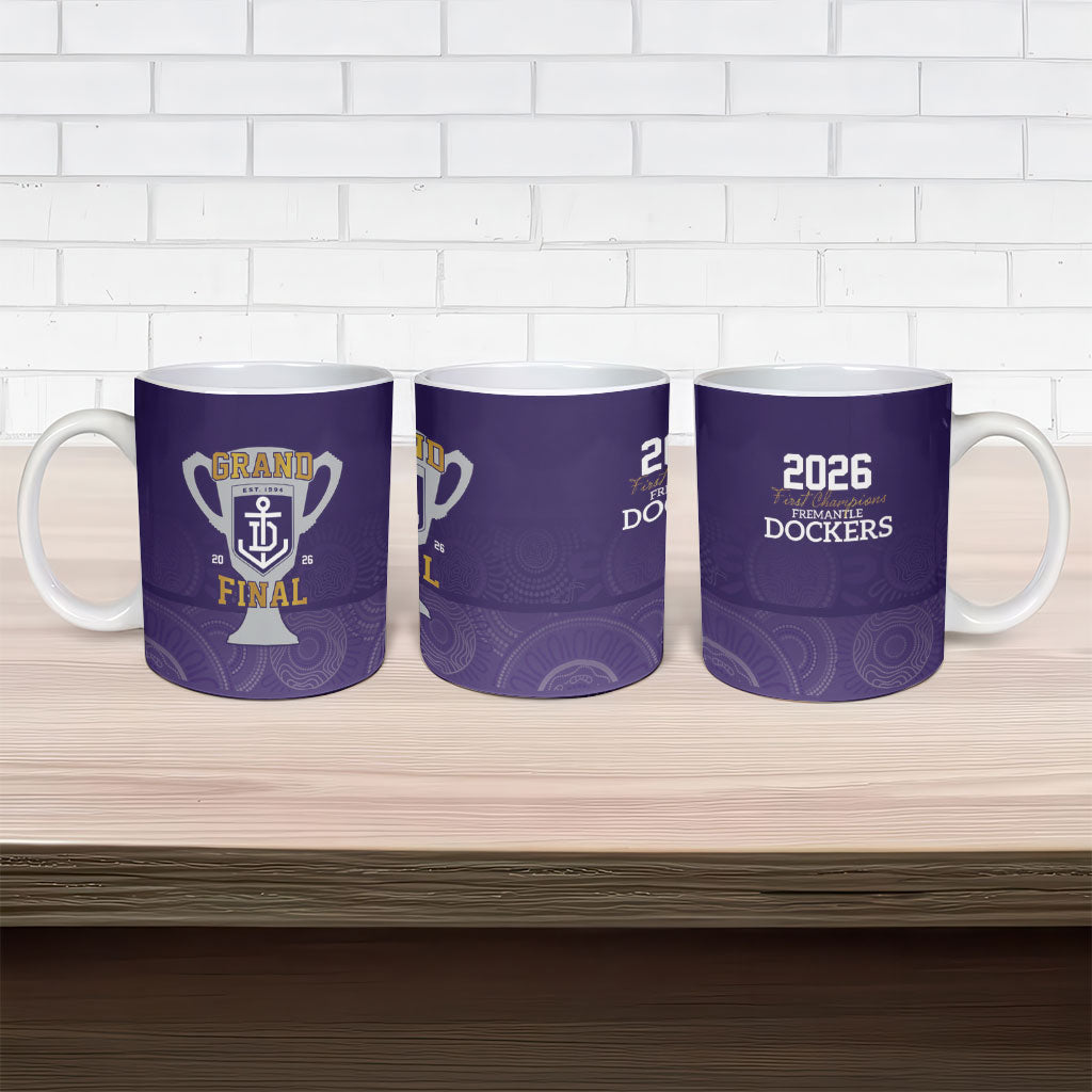 Fremantle Dockers Premiers 2026 Ceramic Mug First Championship