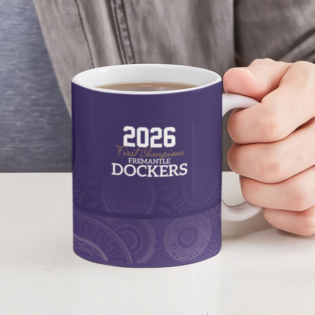 Fremantle Dockers Premiers 2026 Ceramic Mug First Championship