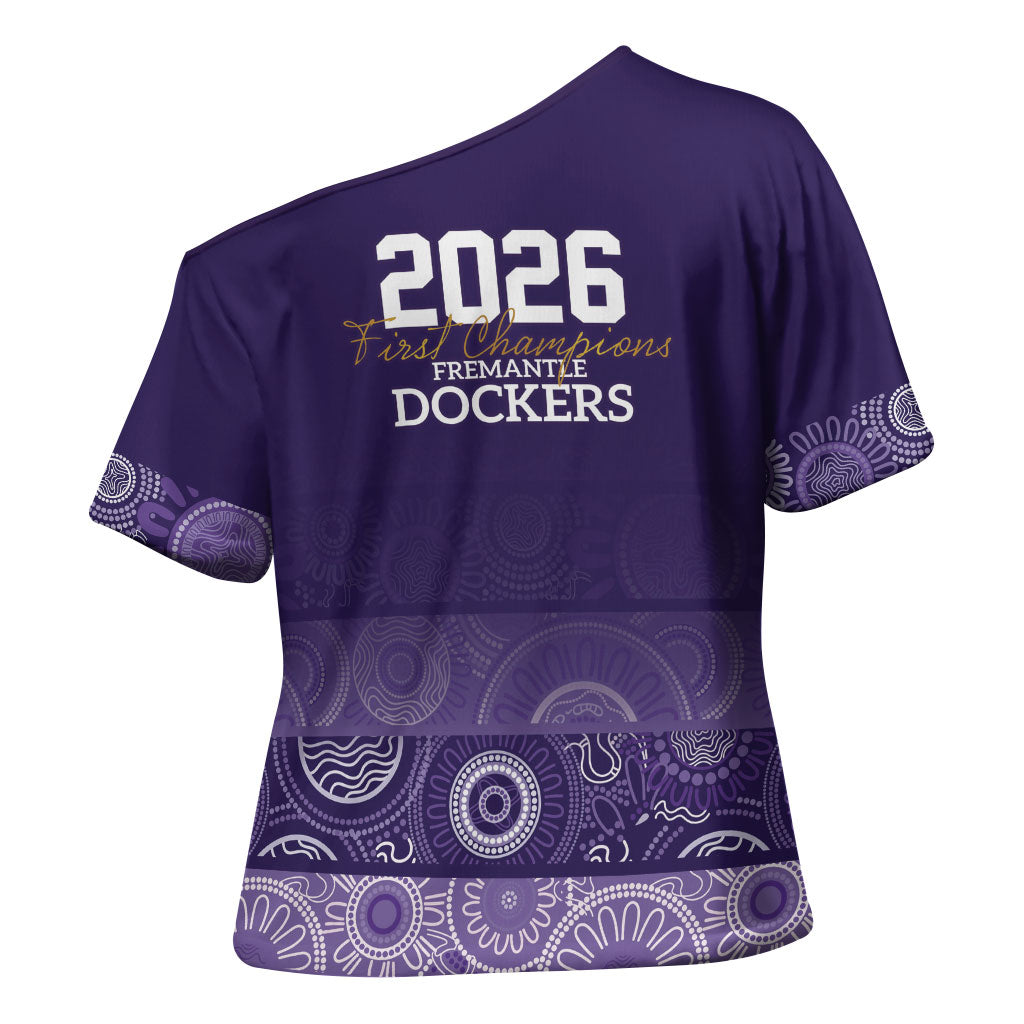 Fremantle Dockers Premiers 2026 Cross Shoulder Shirt First Championship