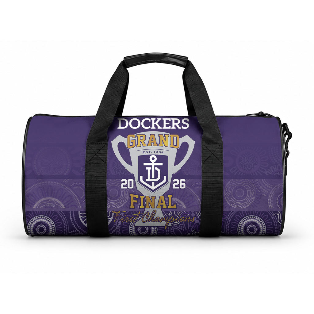 Fremantle Dockers Premiers 2026 Duffle Bag First Championship