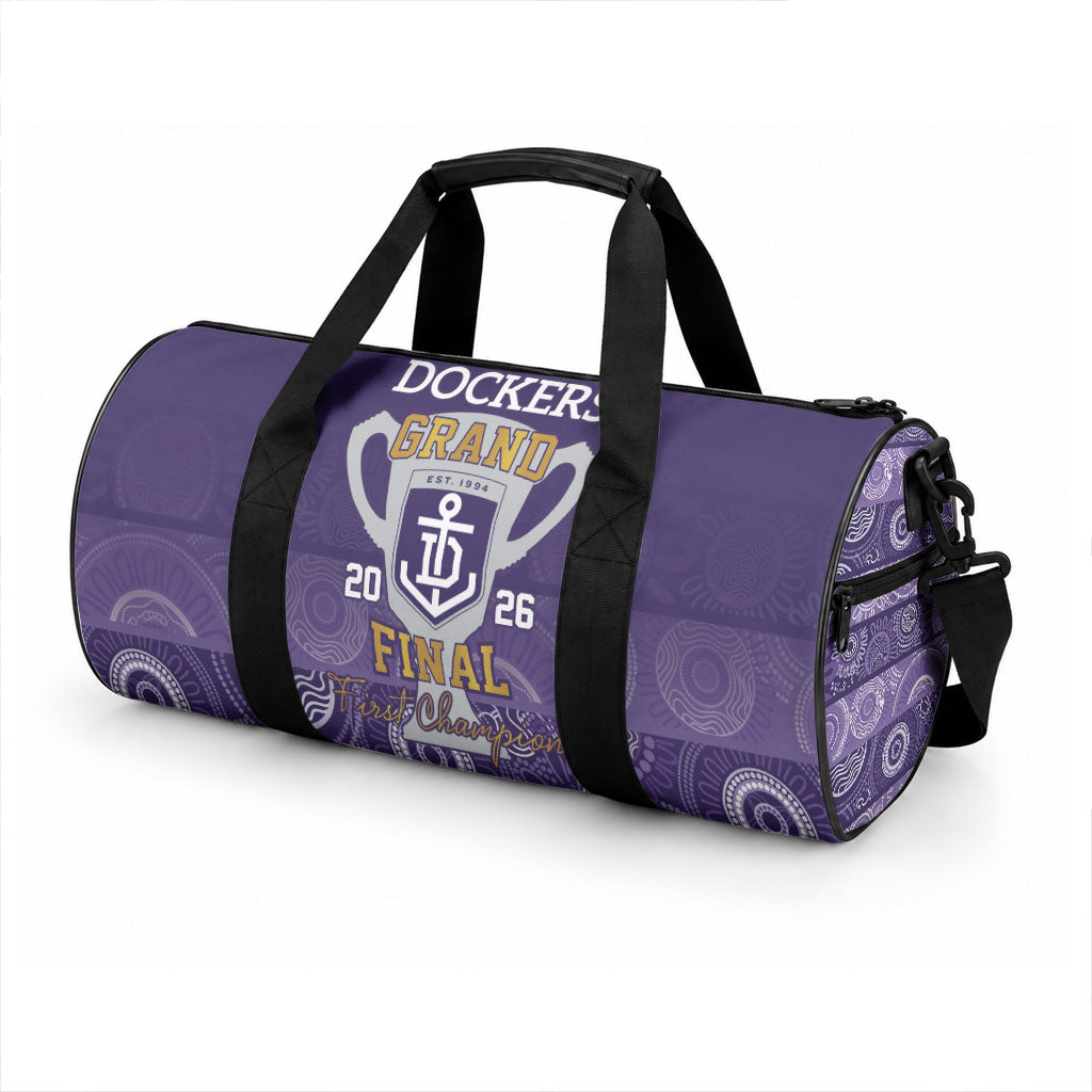 Fremantle Dockers Premiers 2026 Duffle Bag First Championship