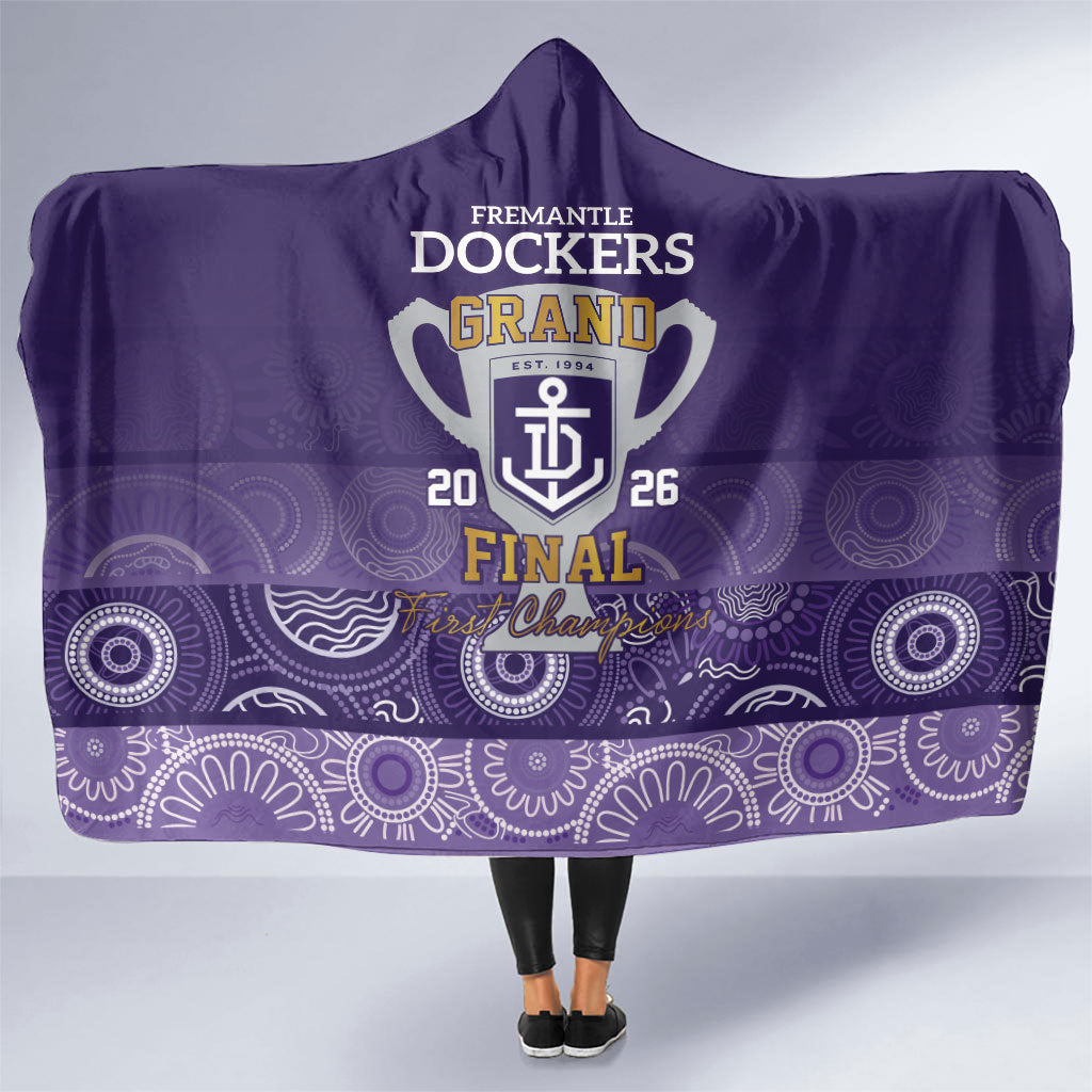 Fremantle Dockers Premiers 2026 Hooded Blanket First Championship