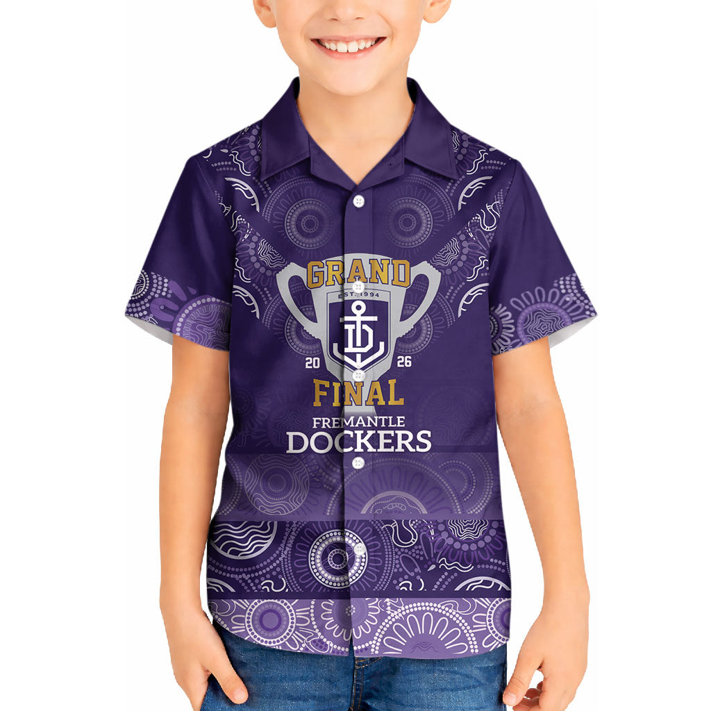 Fremantle Dockers Premiers 2026 Kid Hawaiian Shirt First Championship