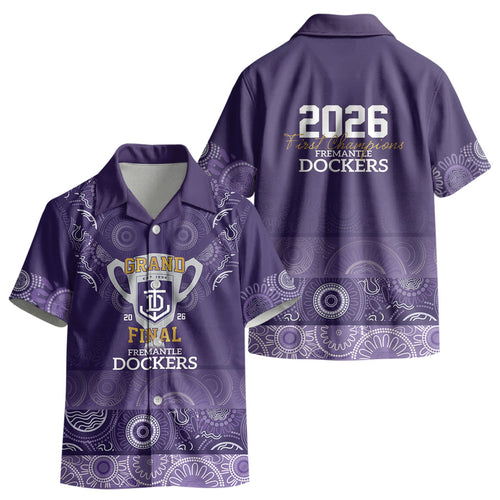 Fremantle Dockers Premiers 2026 Kid Hawaiian Shirt First Championship