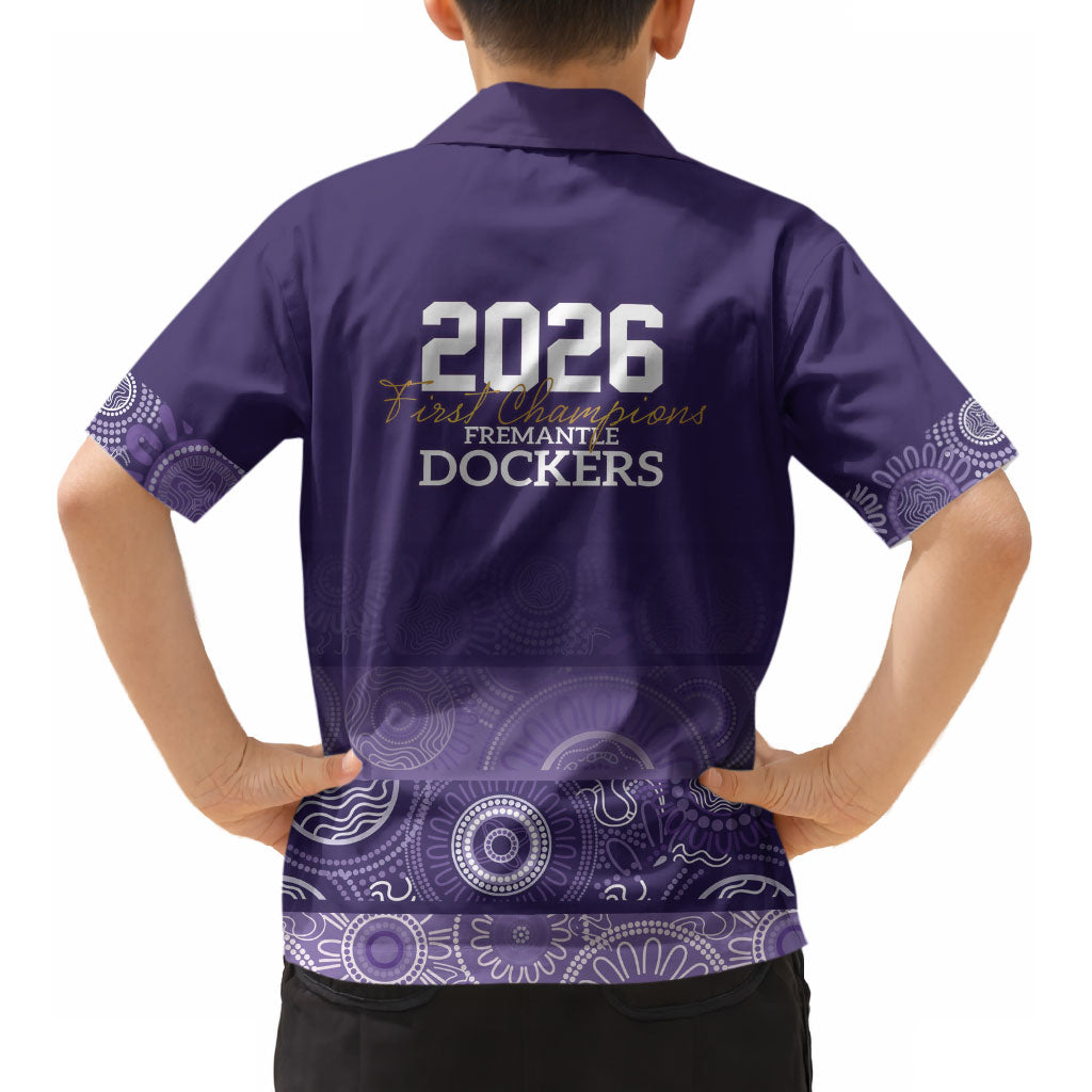 Fremantle Dockers Premiers 2026 Kid Hawaiian Shirt First Championship