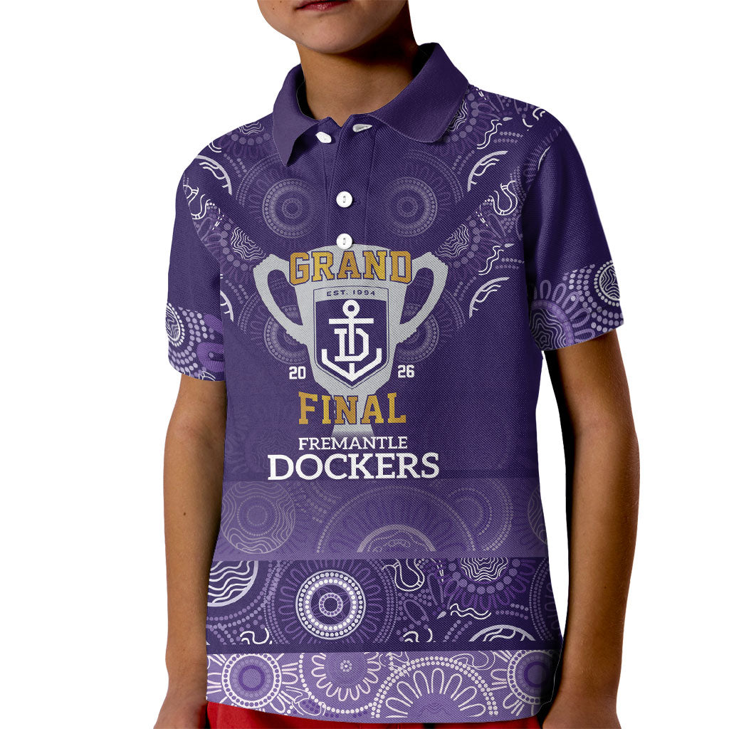 Fremantle Dockers Premiers 2026 Kid Polo Shirt First Championship