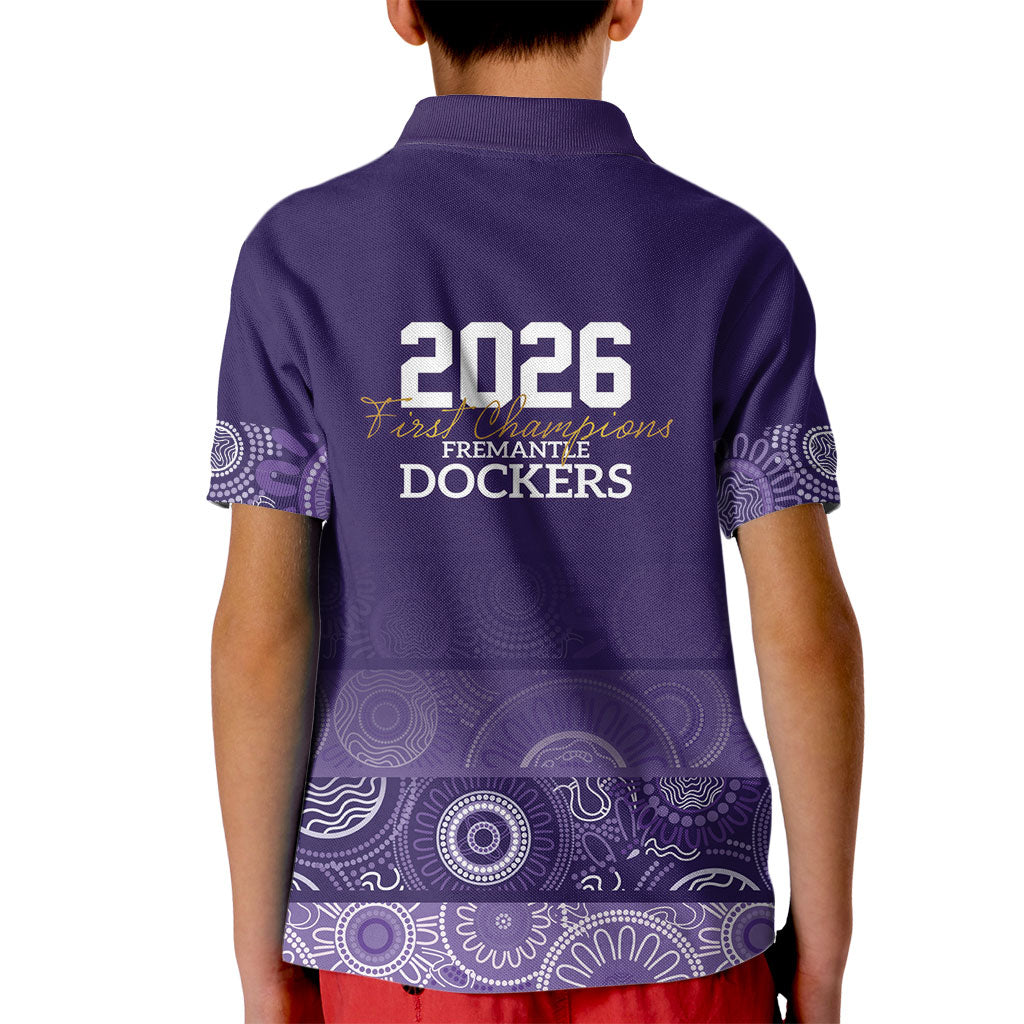 Fremantle Dockers Premiers 2026 Kid Polo Shirt First Championship