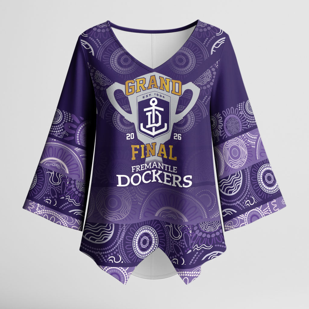 Fremantle Dockers Premiers 2026 Kimono Sleeve Blouse First Championship