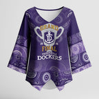 Fremantle Dockers Premiers 2026 Kimono Sleeve Blouse First Championship