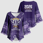 Fremantle Dockers Premiers 2026 Kimono Sleeve Blouse First Championship