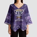 Fremantle Dockers Premiers 2026 Kimono Sleeve Blouse First Championship