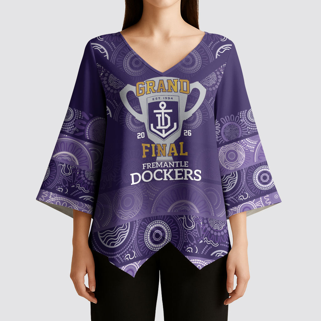 Fremantle Dockers Premiers 2026 Kimono Sleeve Blouse First Championship