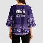 Fremantle Dockers Premiers 2026 Kimono Sleeve Blouse First Championship