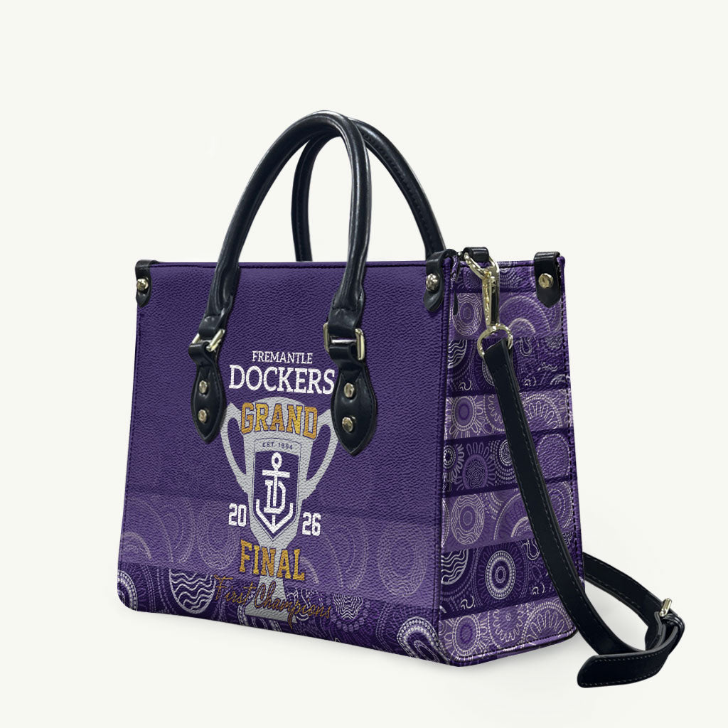 Fremantle Dockers Premiers 2026 Leather Bag First Championship