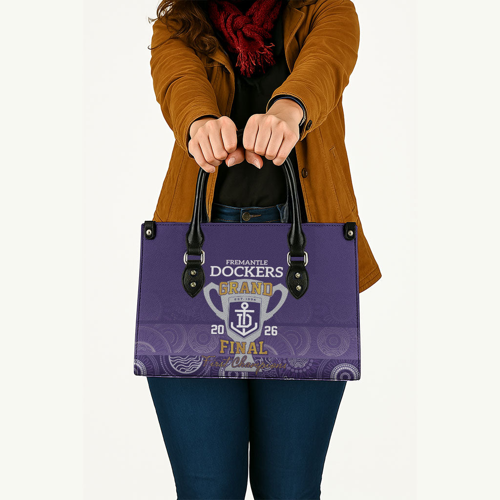 Fremantle Dockers Premiers 2026 Leather Bag First Championship