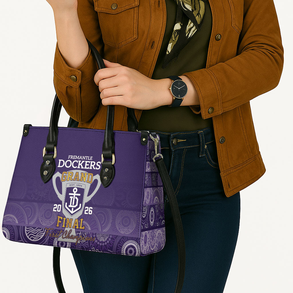 Fremantle Dockers Premiers 2026 Leather Bag First Championship