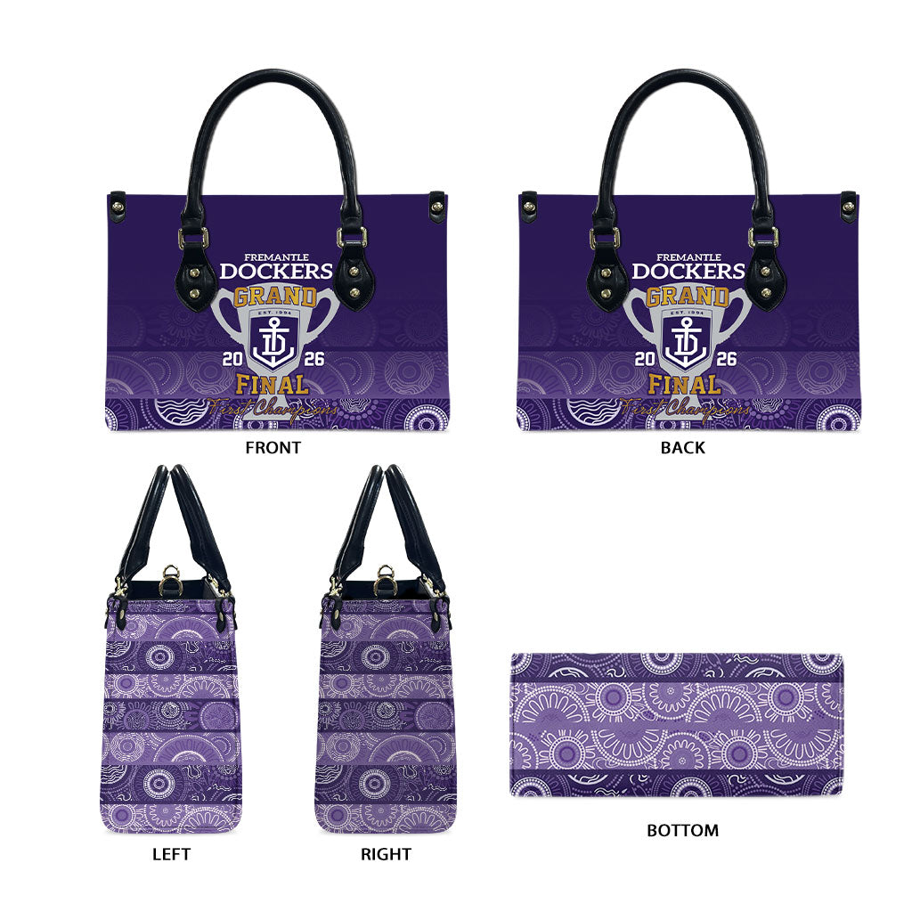 Fremantle Dockers Premiers 2026 Leather Bag First Championship