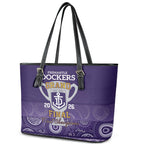 Fremantle Dockers Premiers 2026 Leather Tote Bag First Championship