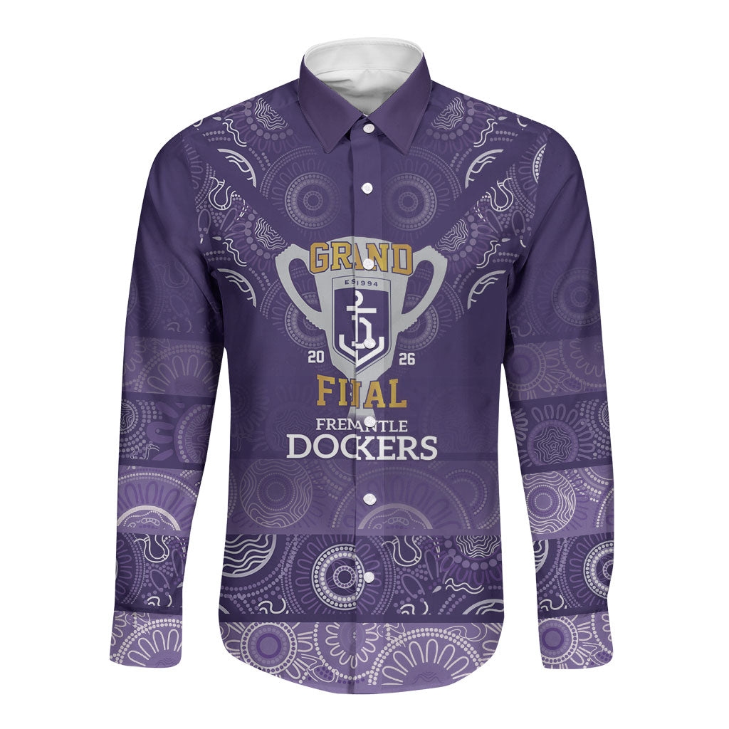 Fremantle Dockers Premiers 2026 Long Sleeve Button Shirt First Championship