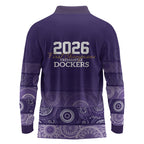 Fremantle Dockers Premiers 2026 Long Sleeve Polo Shirt First Championship