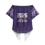 Fremantle Dockers Premiers 2026 Off Shoulder Wrap Waist Top First Championship