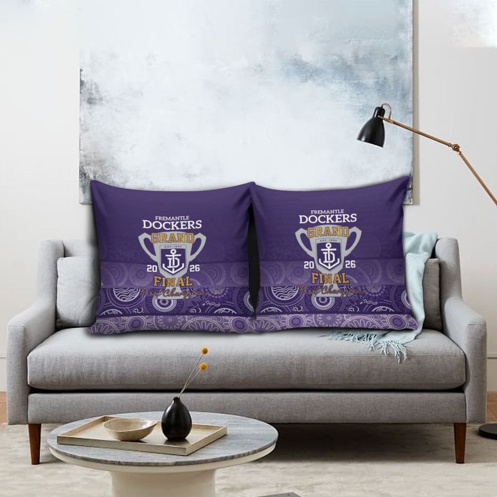Fremantle Dockers Premiers 2026 Pillow Cover First Championship