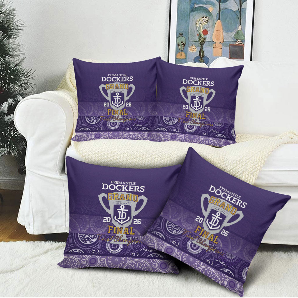 Fremantle Dockers Premiers 2026 Pillow Cover First Championship