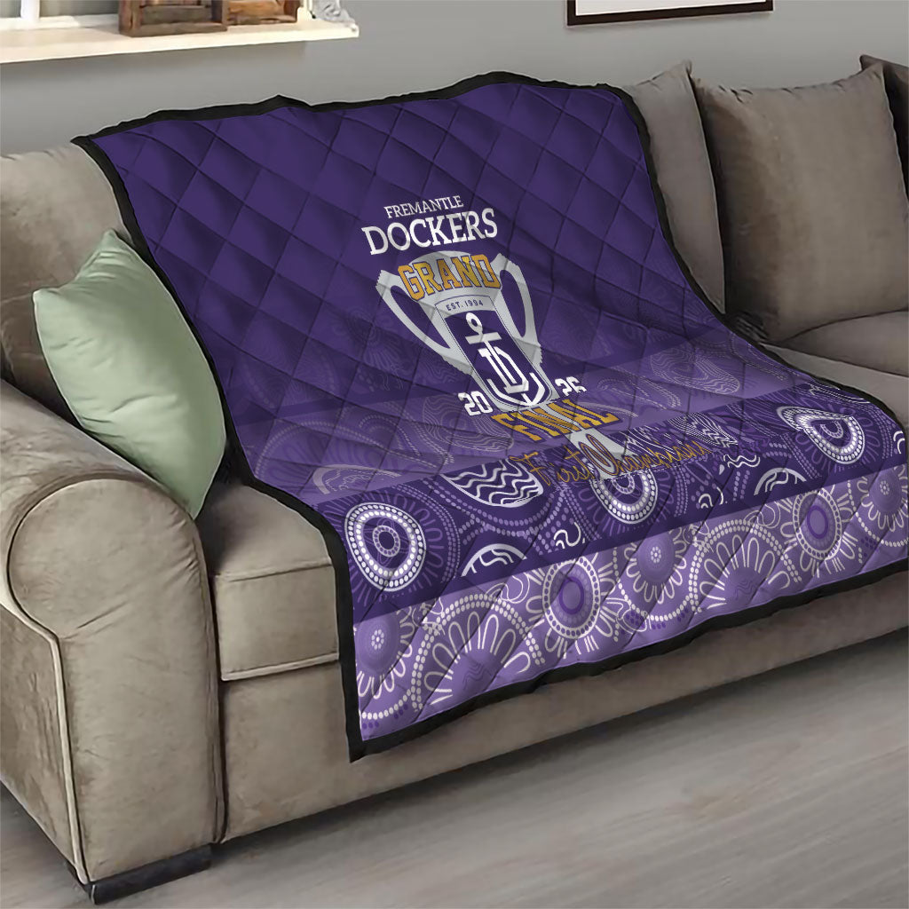 Fremantle Dockers Premiers 2026 Quilt First Championship