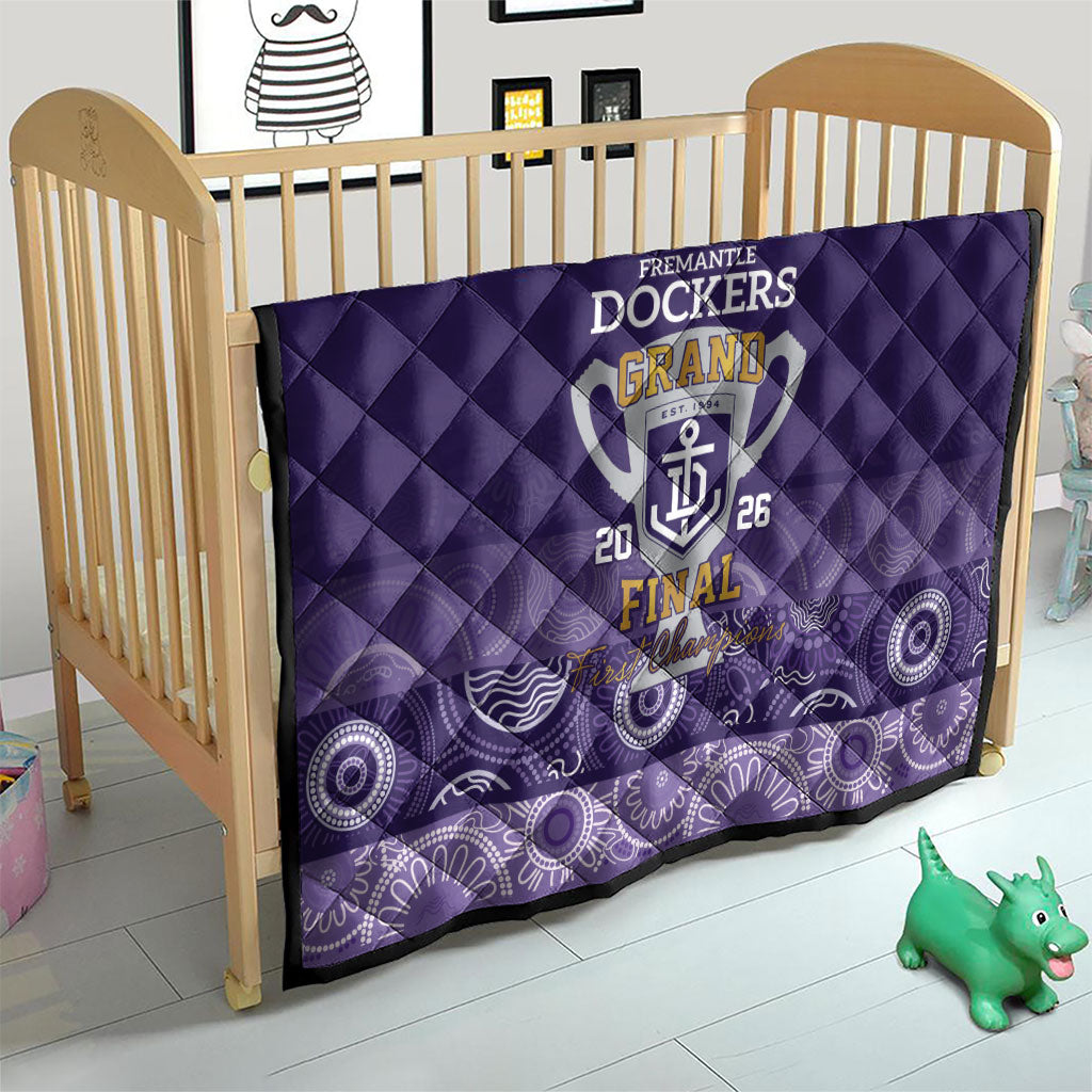 Fremantle Dockers Premiers 2026 Quilt First Championship
