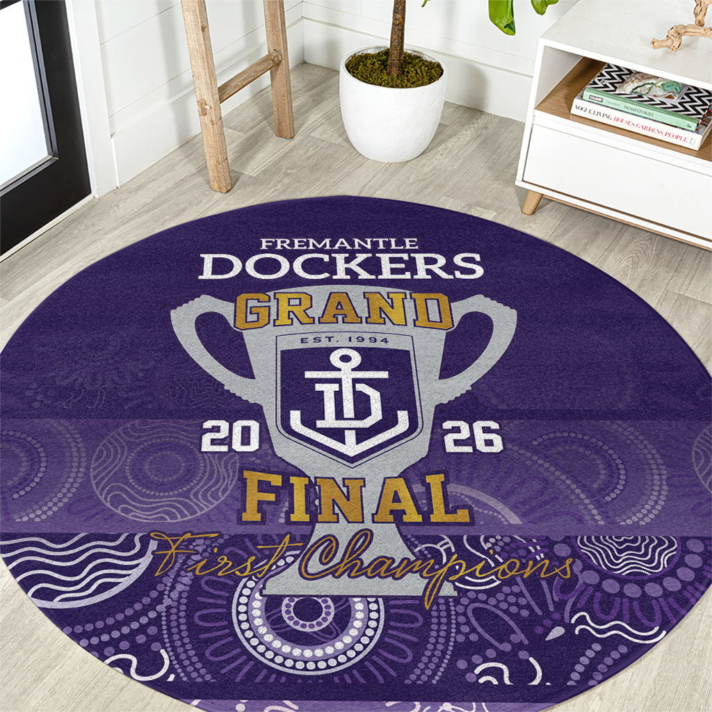 Fremantle Dockers Premiers 2026 Round Carpet First Championship