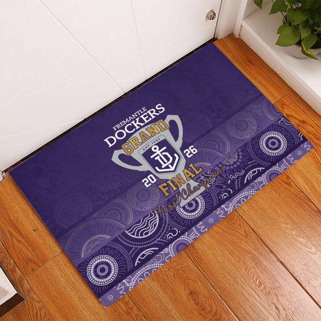 Fremantle Dockers Premiers 2026 Rubber Doormat First Championship