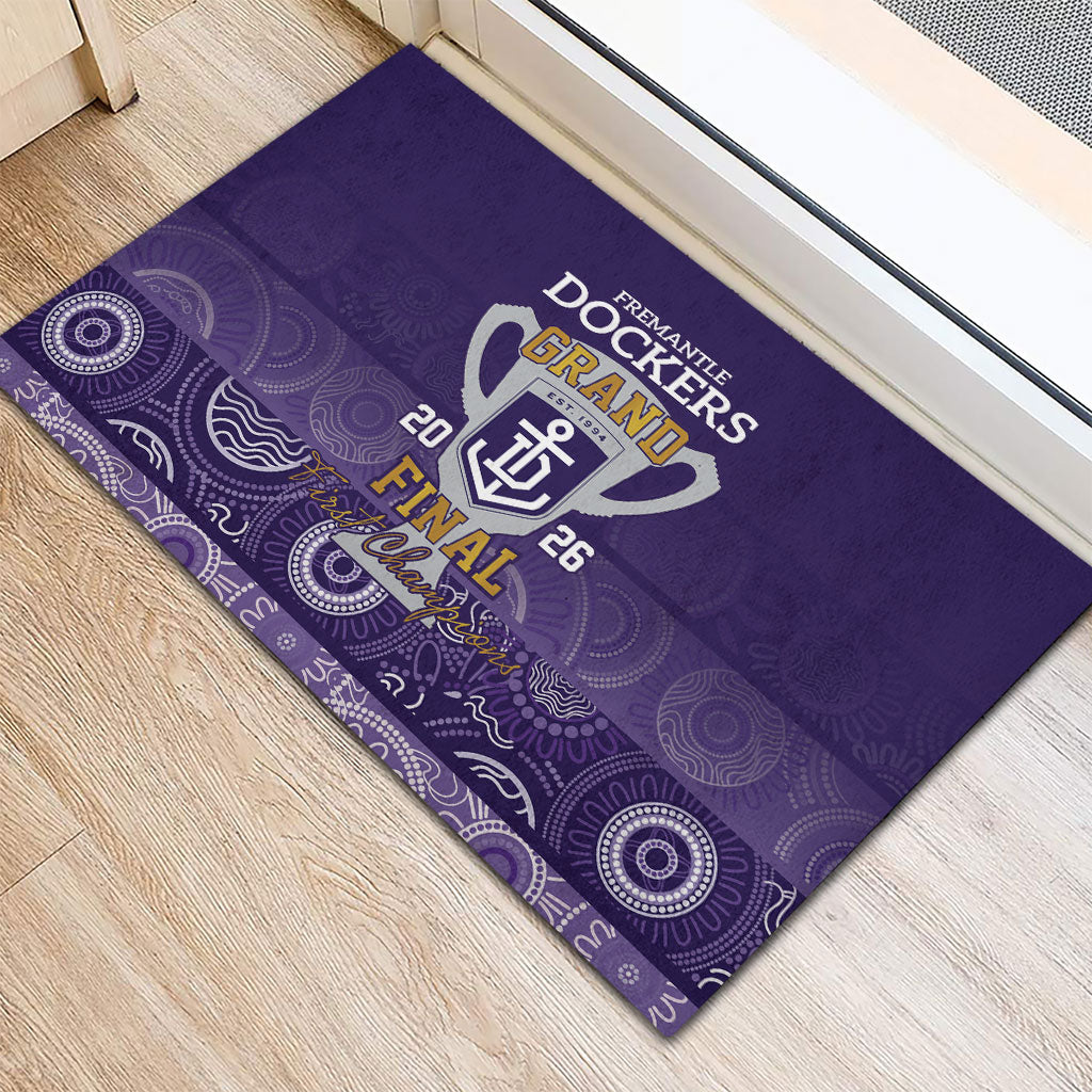 Fremantle Dockers Premiers 2026 Rubber Doormat First Championship