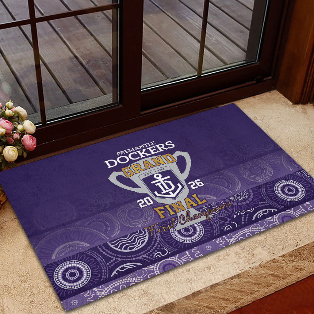 Fremantle Dockers Premiers 2026 Rubber Doormat First Championship