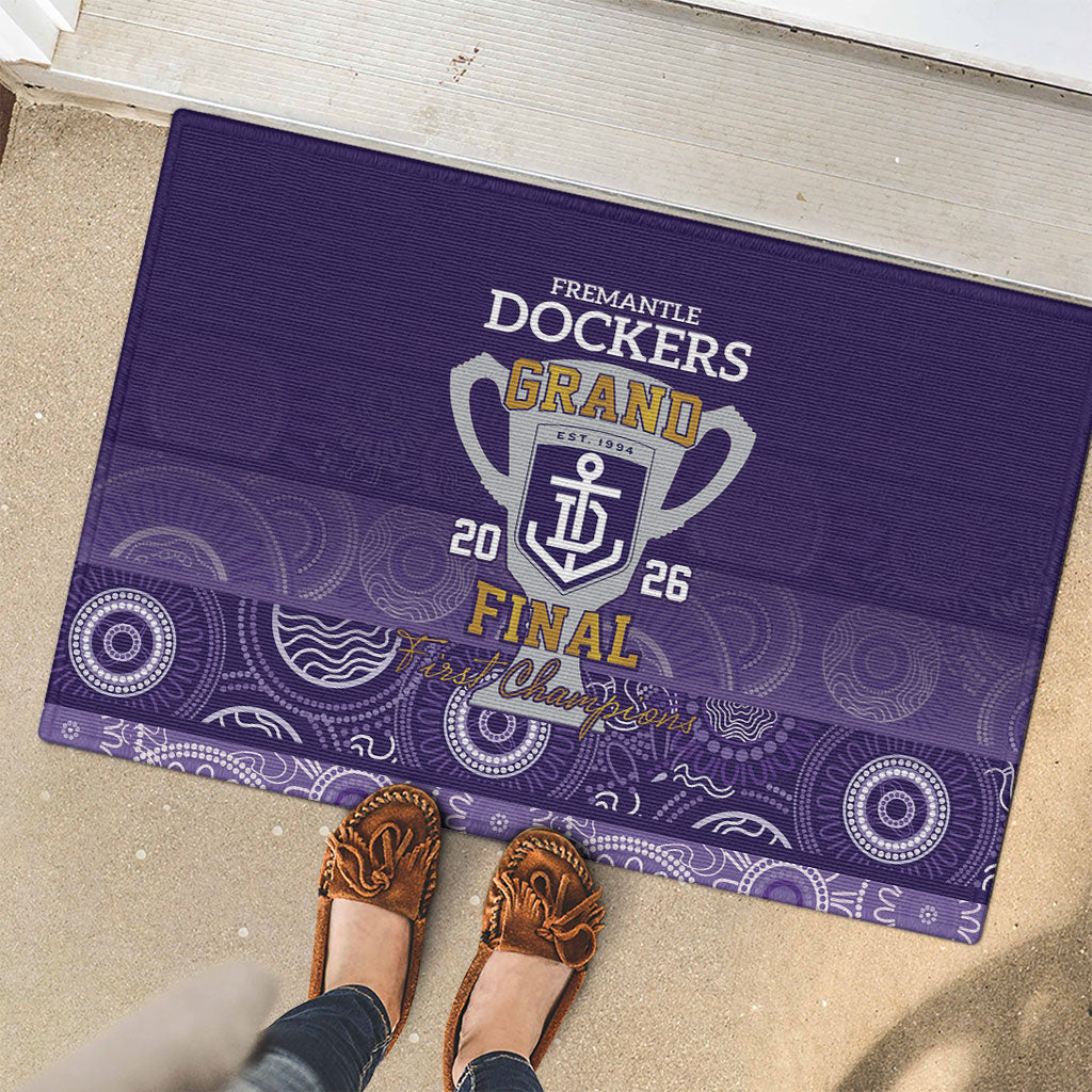 Fremantle Dockers Premiers 2026 Rubber Doormat First Championship