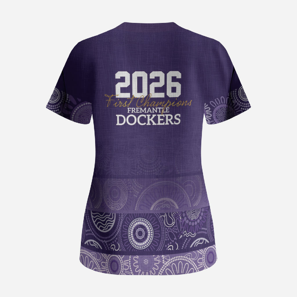 Fremantle Dockers Premiers 2026 Scrub Top First Championship
