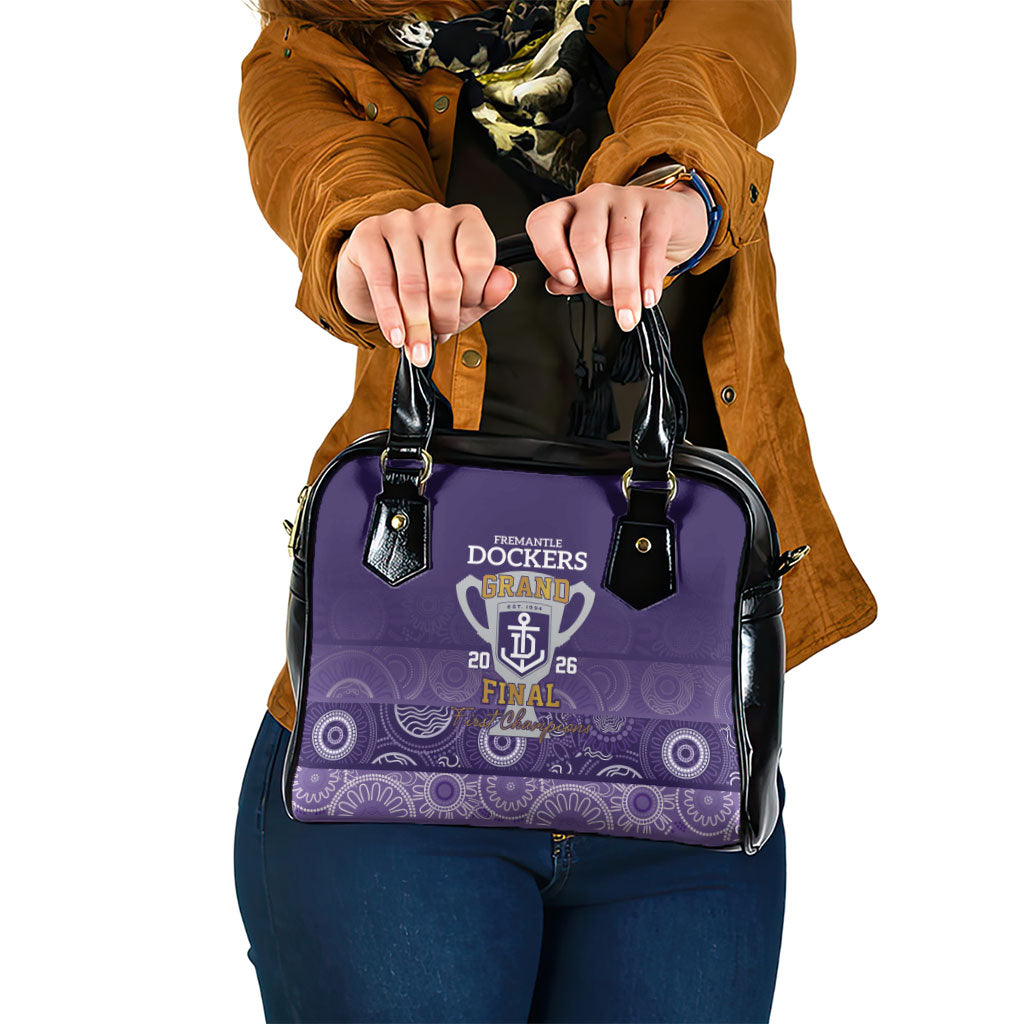 Fremantle Dockers Premiers 2026 Shoulder Handbag First Championship