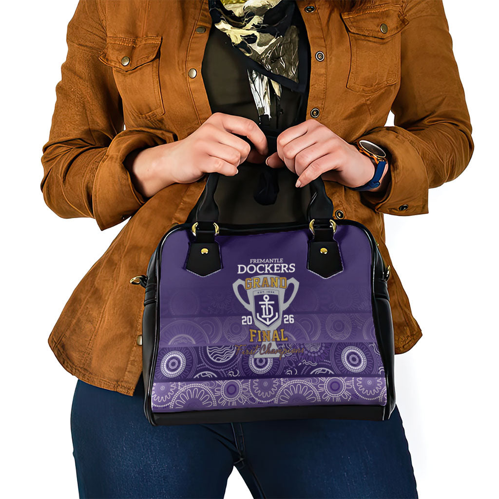 Fremantle Dockers Premiers 2026 Shoulder Handbag First Championship