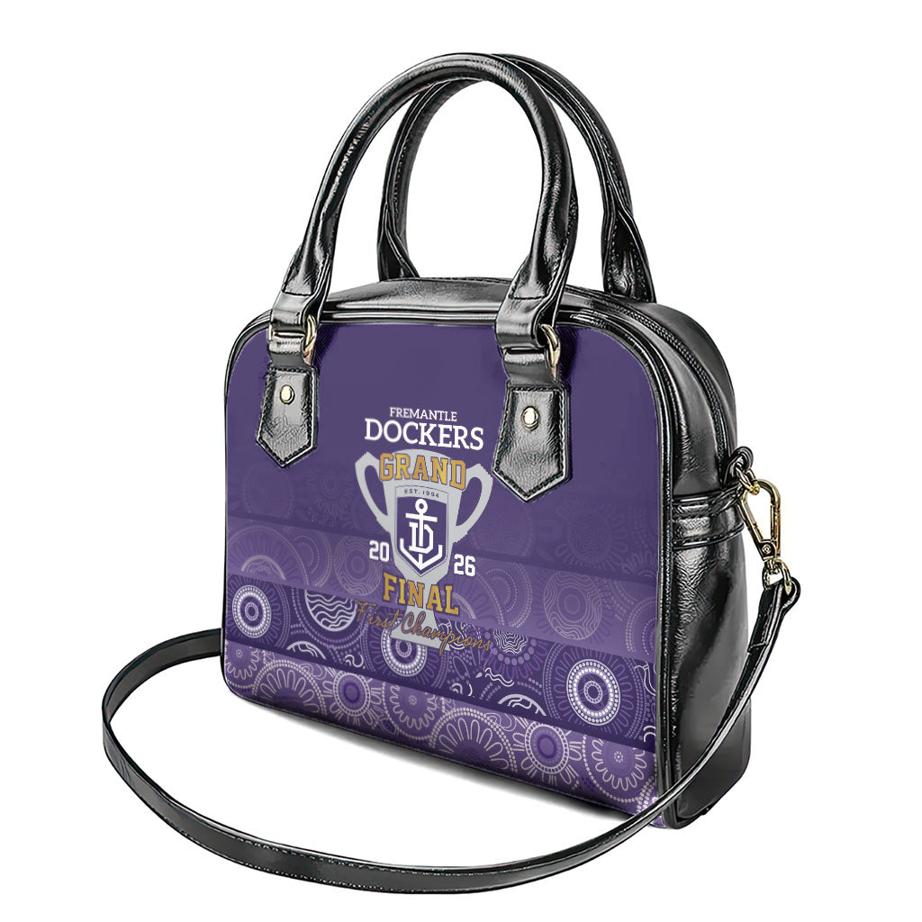 Fremantle Dockers Premiers 2026 Shoulder Handbag First Championship