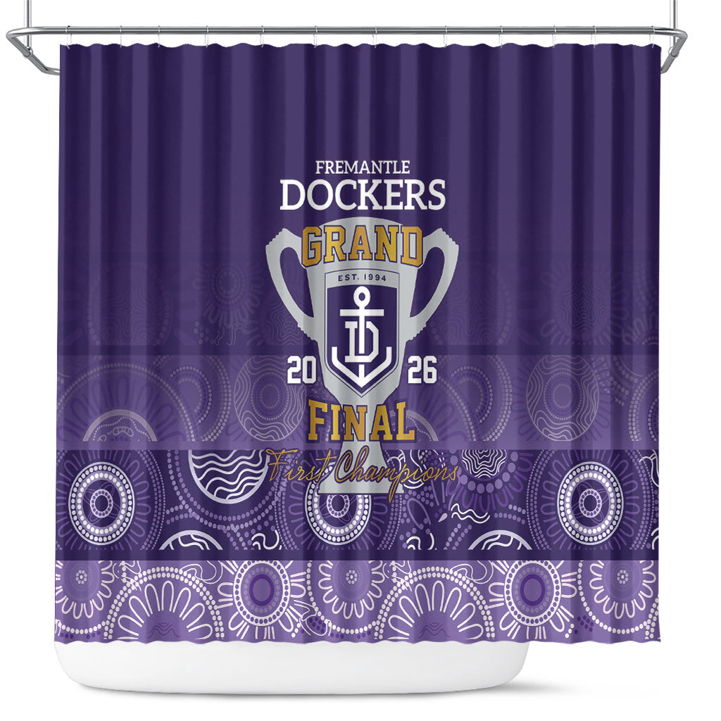 Fremantle Dockers Premiers 2026 Shower Curtain First Championship